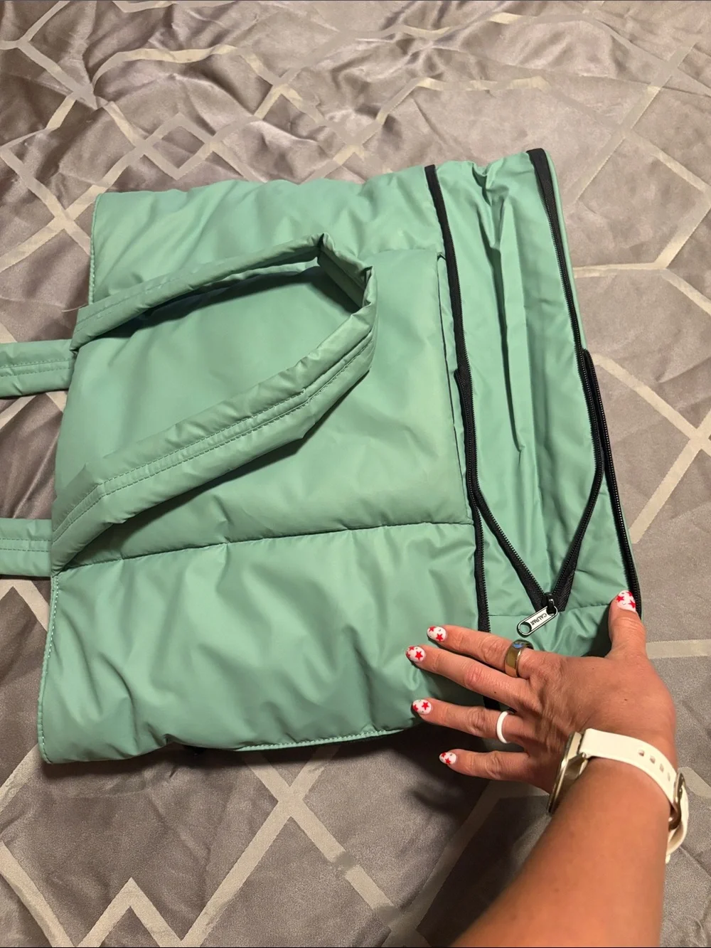 Calpak Sage Green Luka Expandable Tote - Unique Color